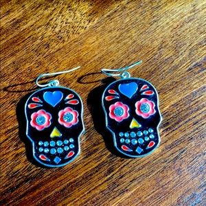 Day of the Dead earrings.